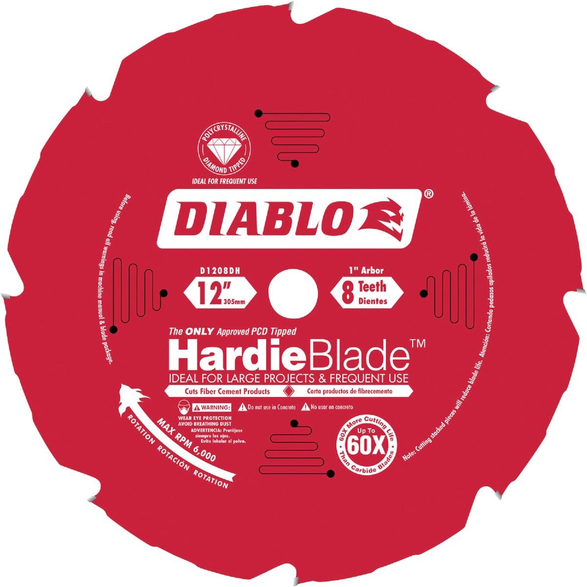 Diablo HardieBlade 12 In. 8-Tooth PCD Fiber Cement Circular Saw Blade