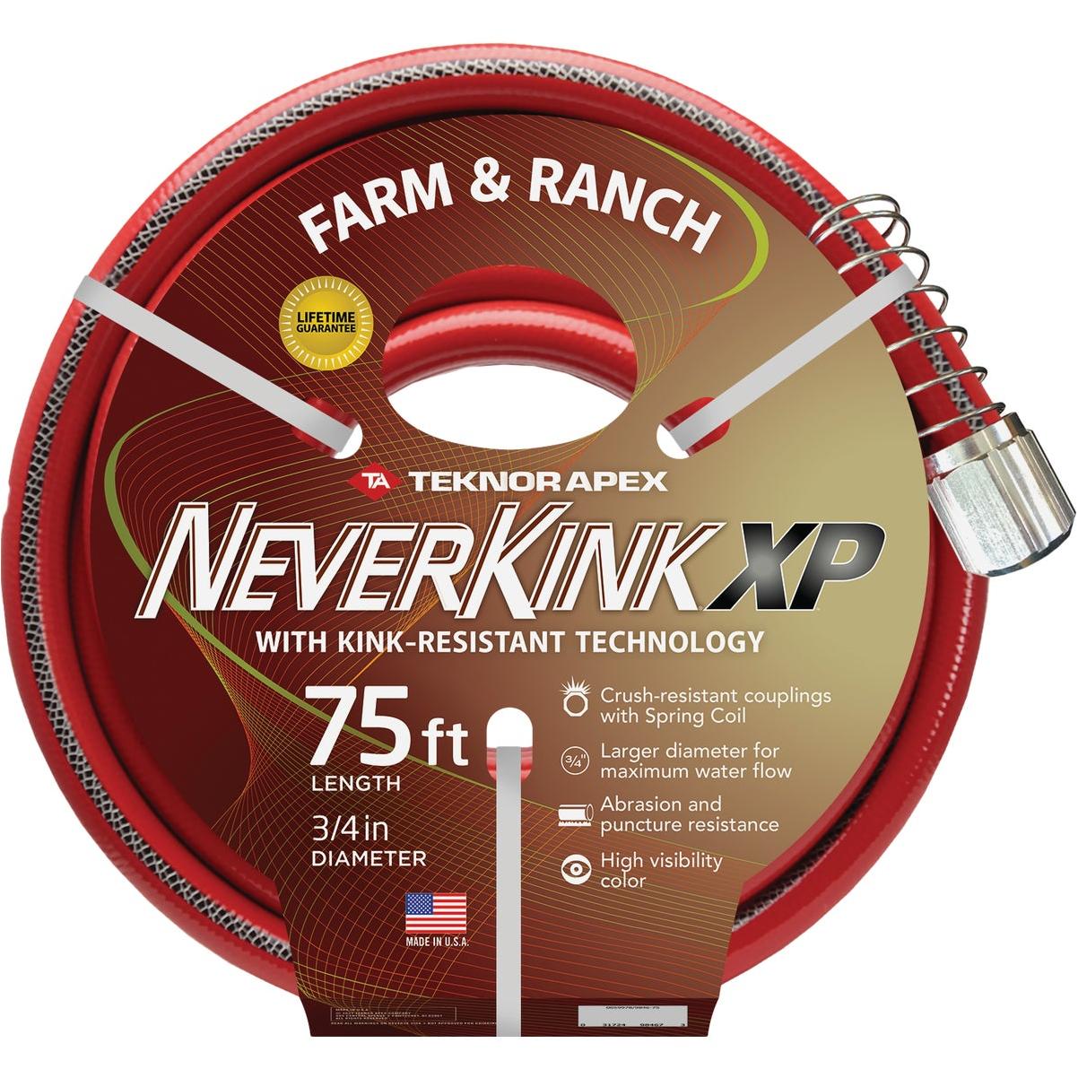 Teknor Apex NeverKink XP 3/4 In. Dia. x 75 Ft. Farm & Ranch Hose