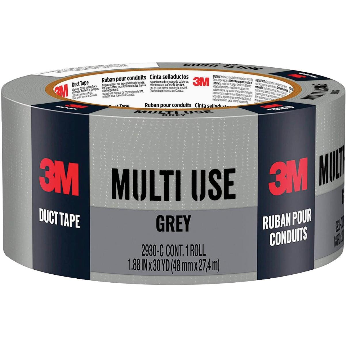 3M 1.88 In. x 20 Yd. Heavy Duty Duct Tape, Gray