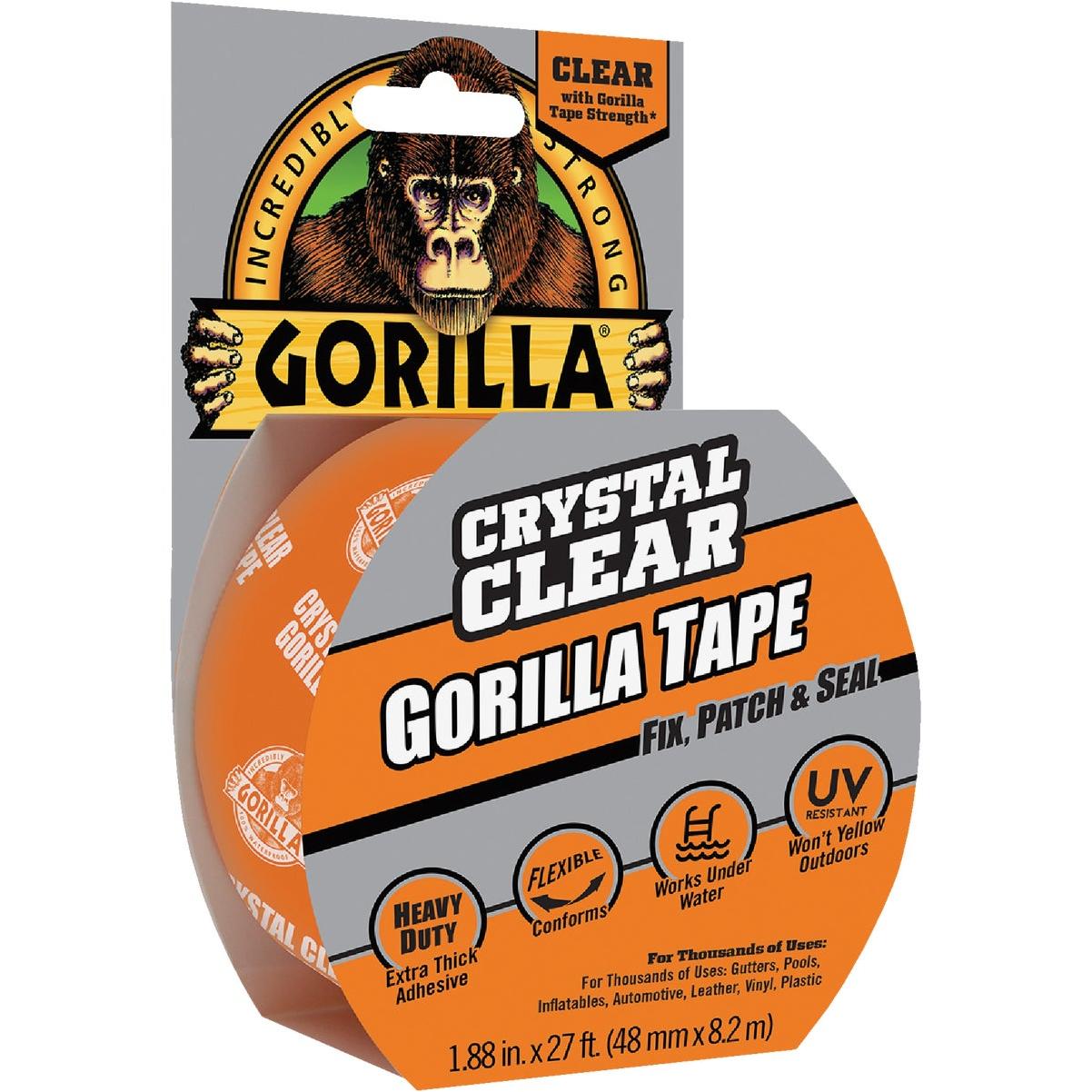 Gorilla 1.88 In. x 9 Yd. Crystal Clear Duct Tape, Clear