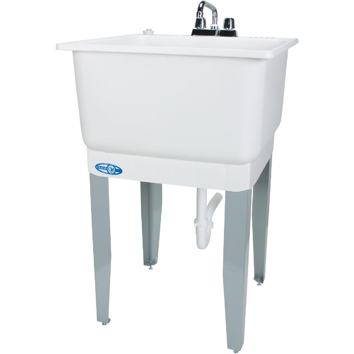Mustee Utilatub 20 Gallon 23 In. W x 25 In. L Laundry Tub Combo Kit