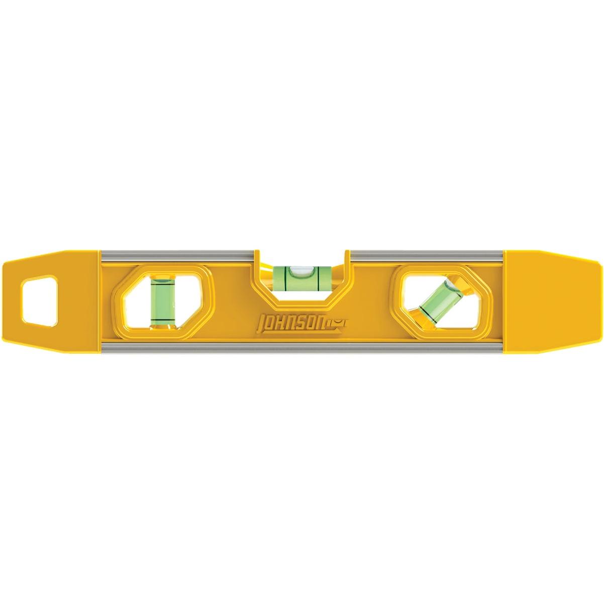 Johnson Level 9 In. Rubber Edge Aluminum Magnetic Torpedo Level