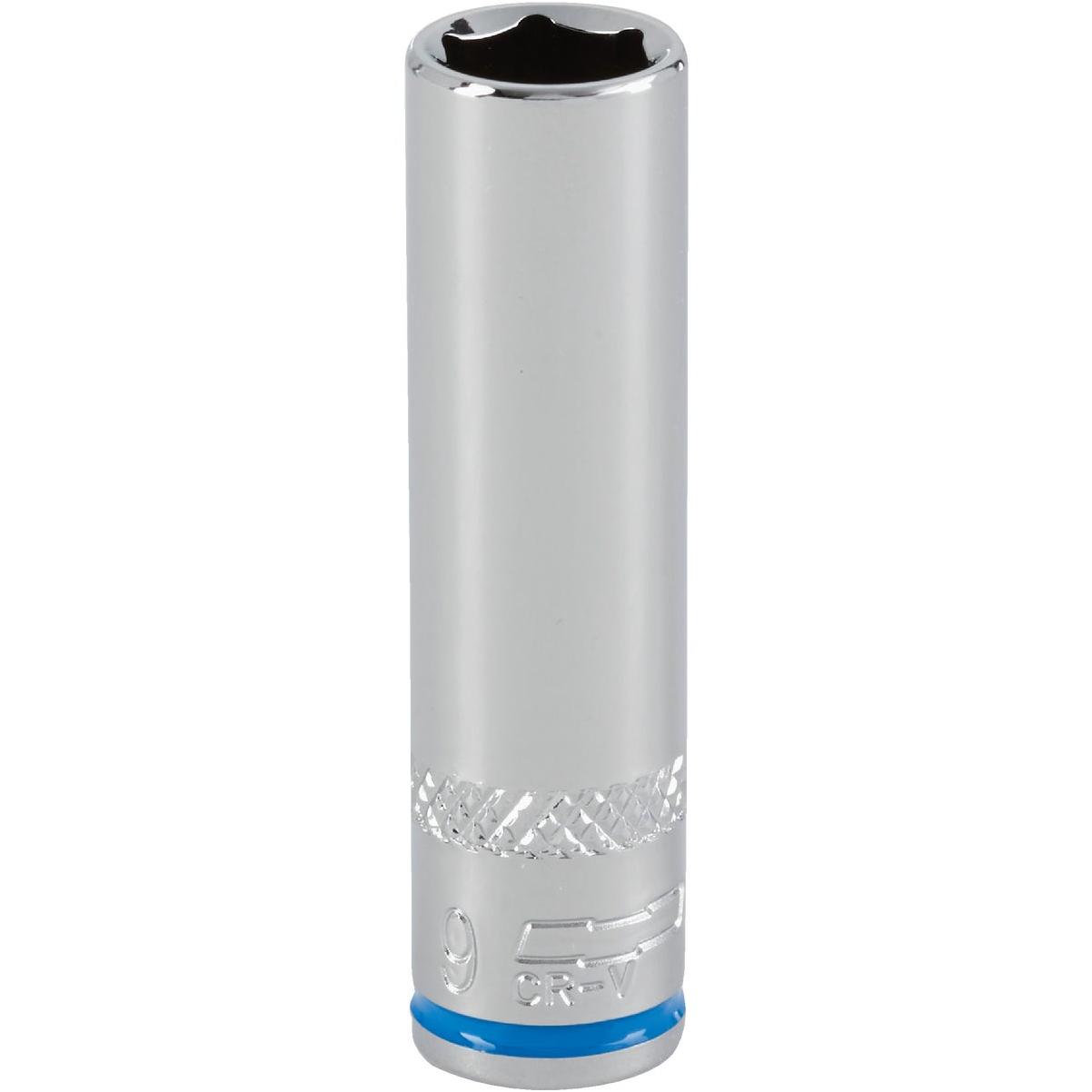 Channellock 1/4 In. Drive 9 mm 6-Point Deep Metric Socket