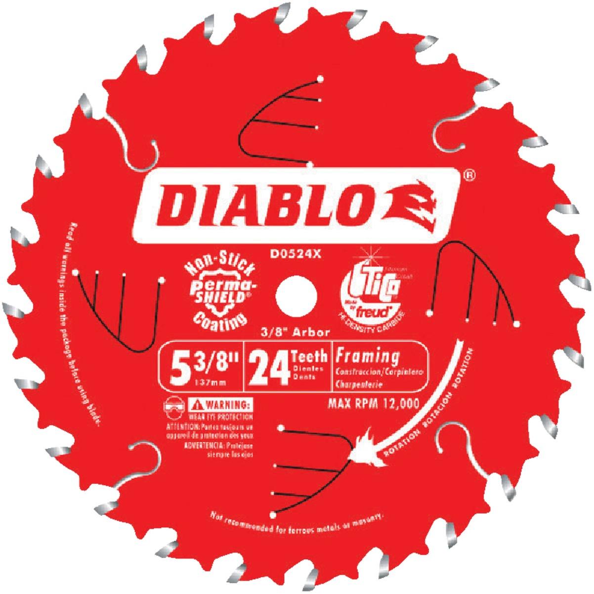 Diablo 5-3/8 In. 24-Tooth Framing Circular Saw Blade