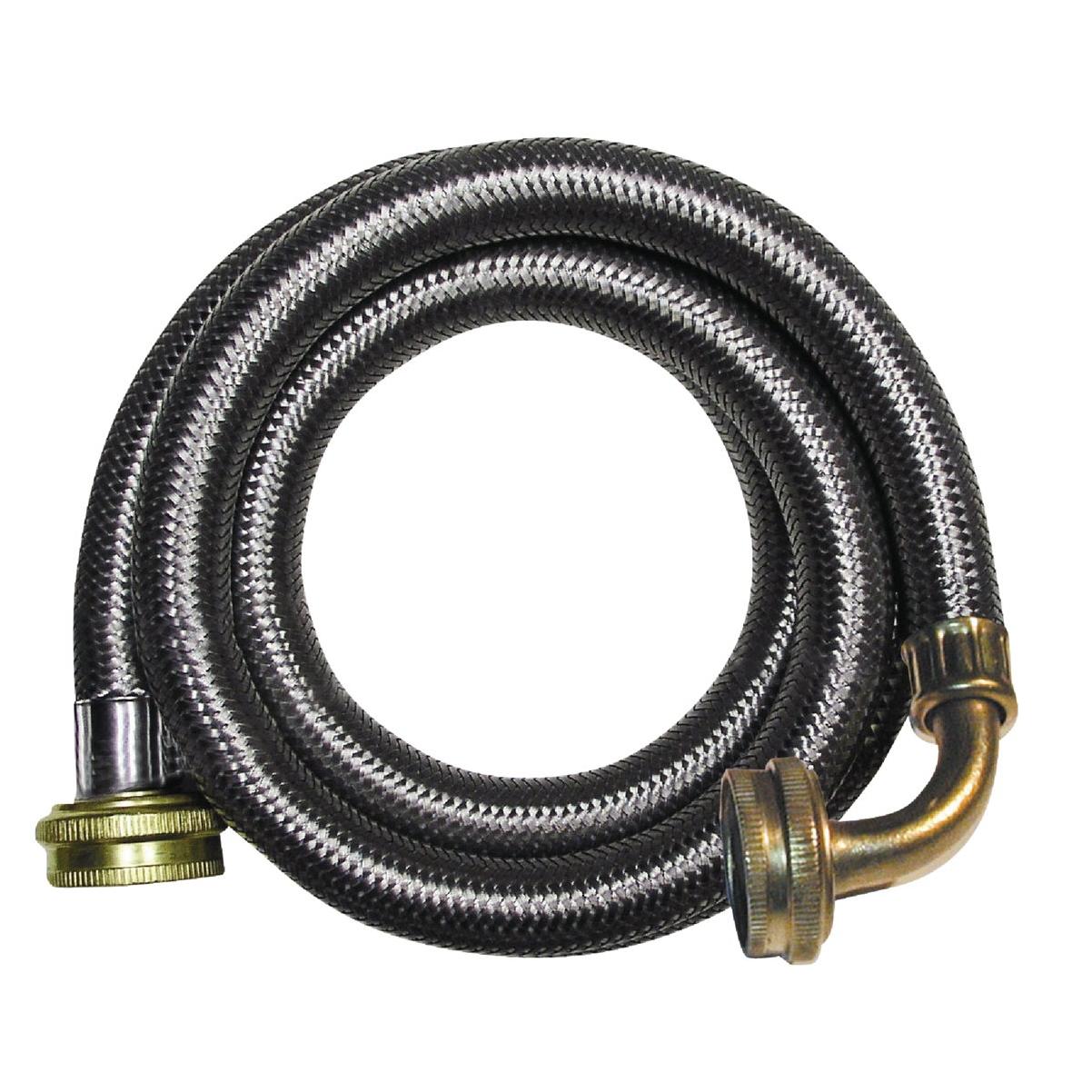 ProLine 3/4 In. FHT x 3/4 In. FHT x 60 In. Braided Stainless Steel Washing Machine Connector with Elbow