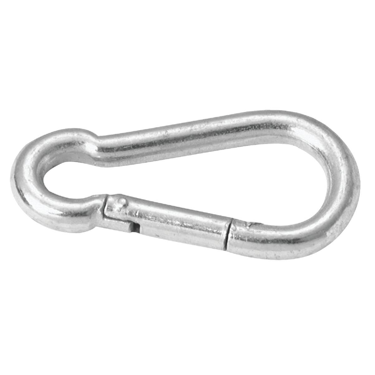 Campbell Zinc-Plated Steel Spring Snap 280 lb. cap. 4 in. L Campbell Zinc-Plated Steel Spring Snap 280 lb. cap. 4 in. L