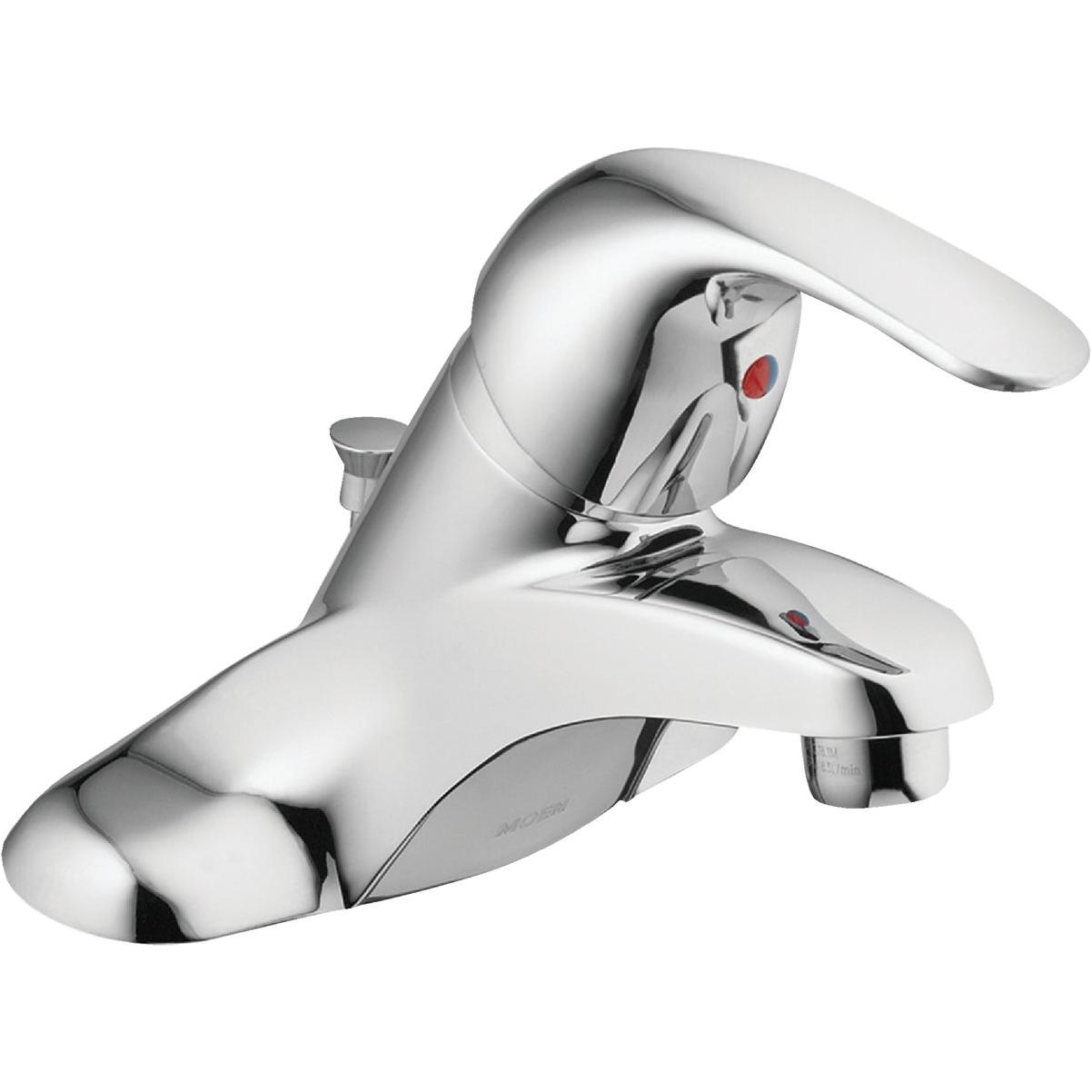 Moen Adler 1-Handle Lever Centerset Bathroom Faucet with Pop-Up, Chrome