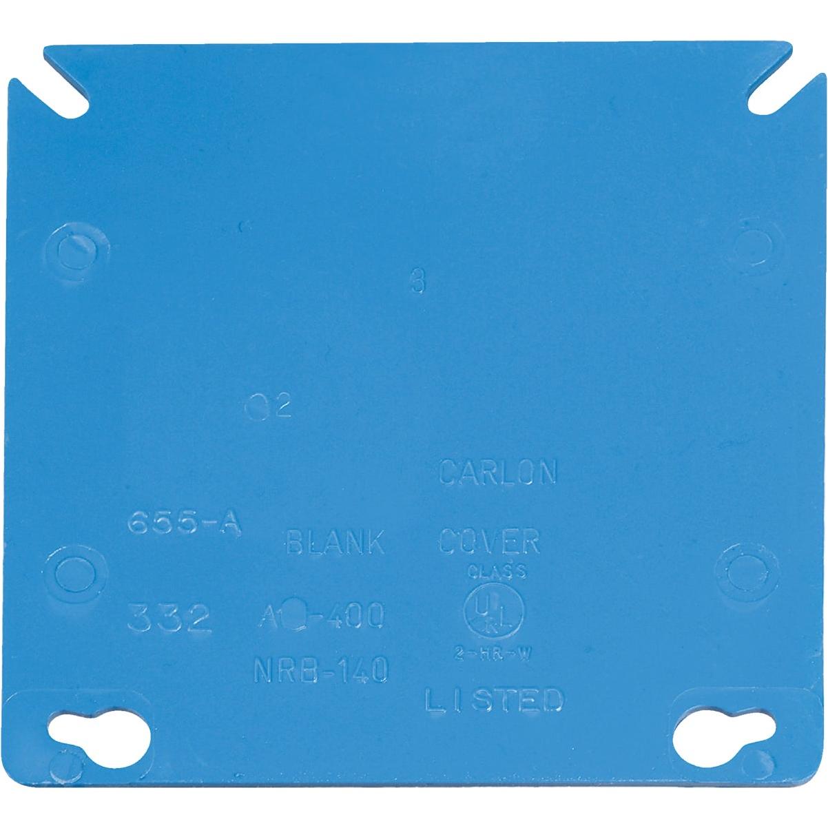 Carlon Blank 4 In. x 4 In. Square Raised Cover