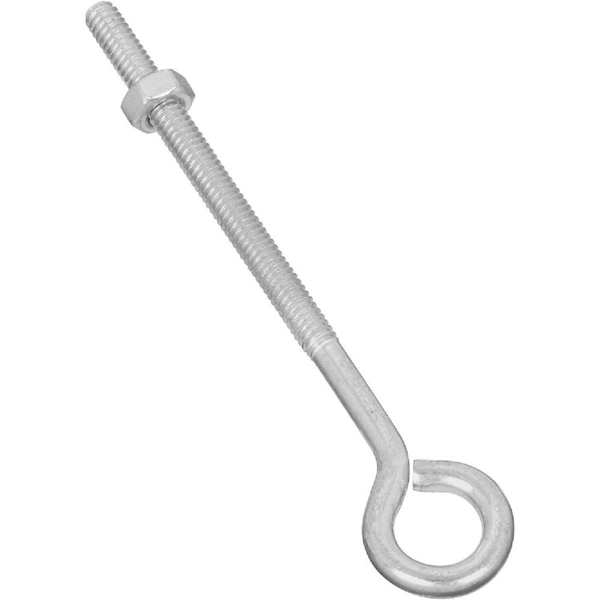 National Hardware 1/4 In. x 5 In. Zinc Eye Bolt with Hex Nut