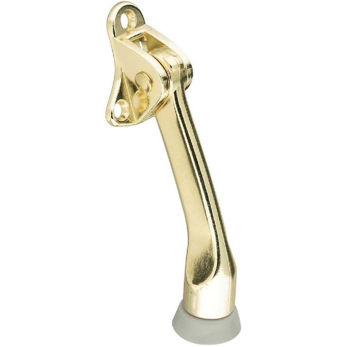 National Hardware 4 In. Brass Kickdown Door Holder