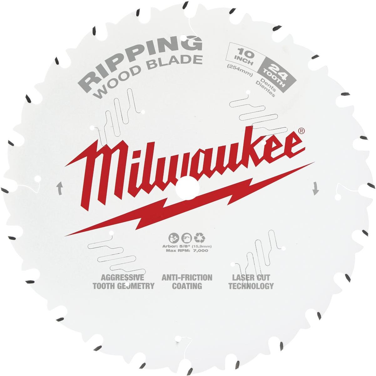Milwaukee 10 In. 24-Tooth Ripping Circular Saw Blade