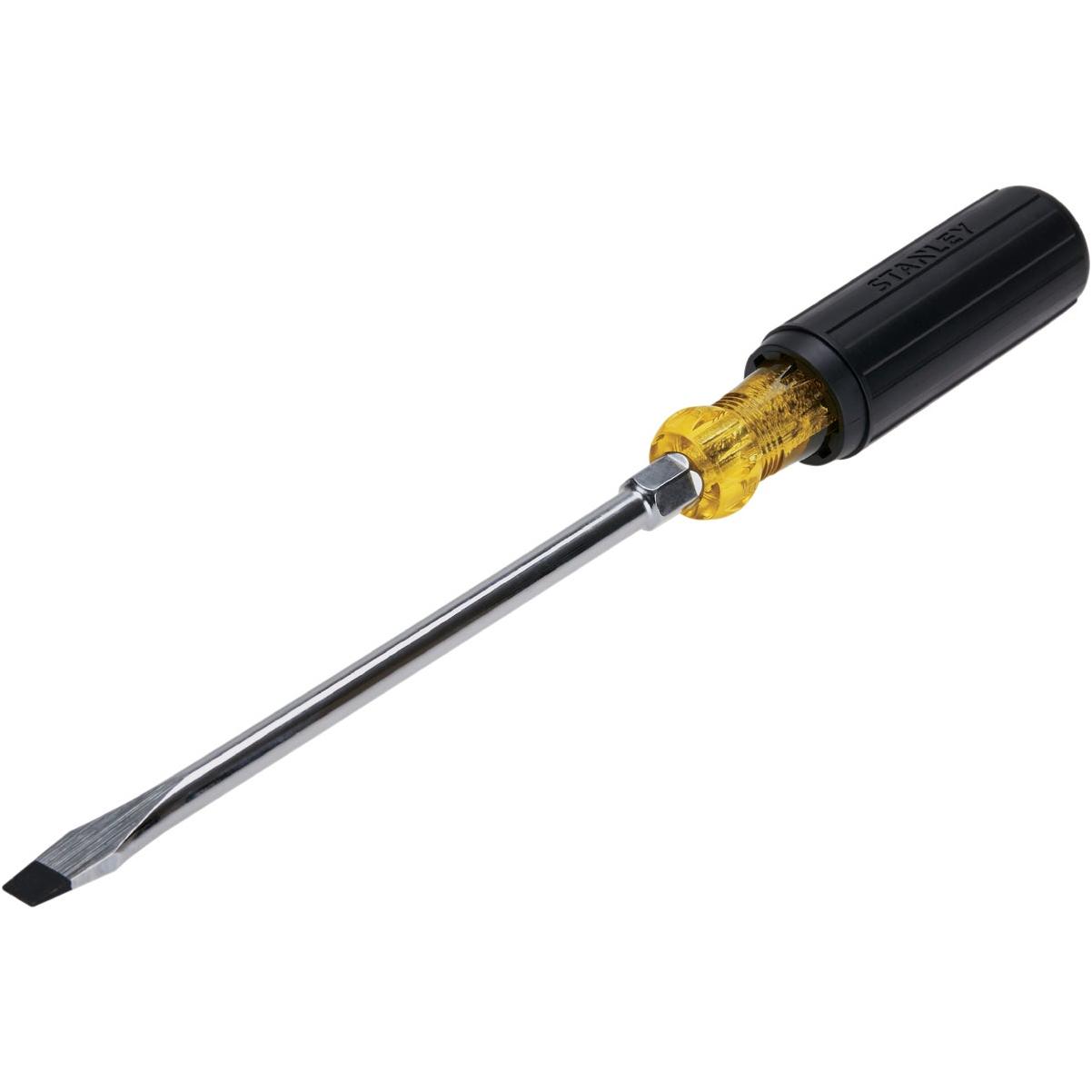 Stanley 3/8 In. x 8 In. Standard Vinyl Grip Slotted Screwdriver