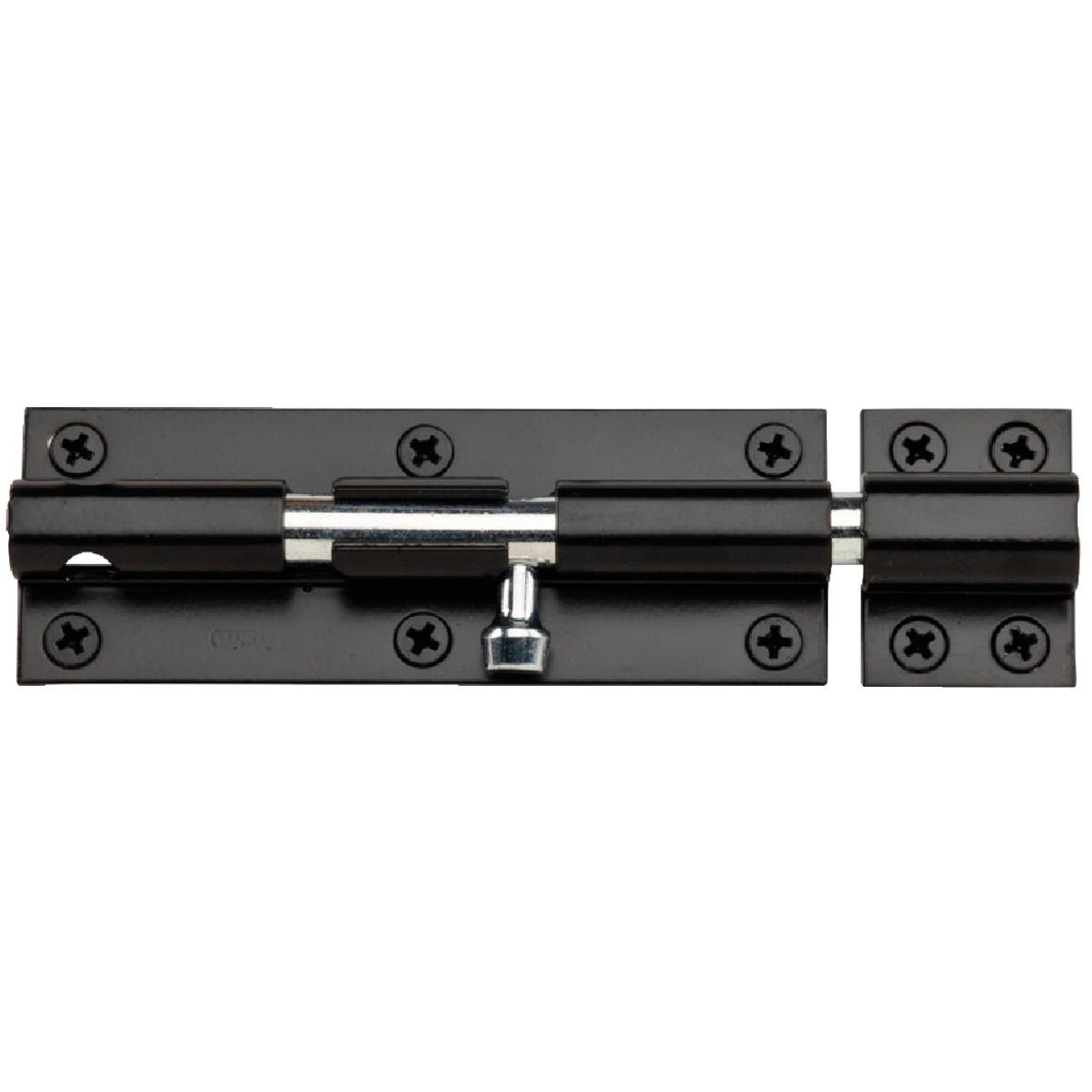 National Hardware 6 In. Black Heavy Barrel Bolt