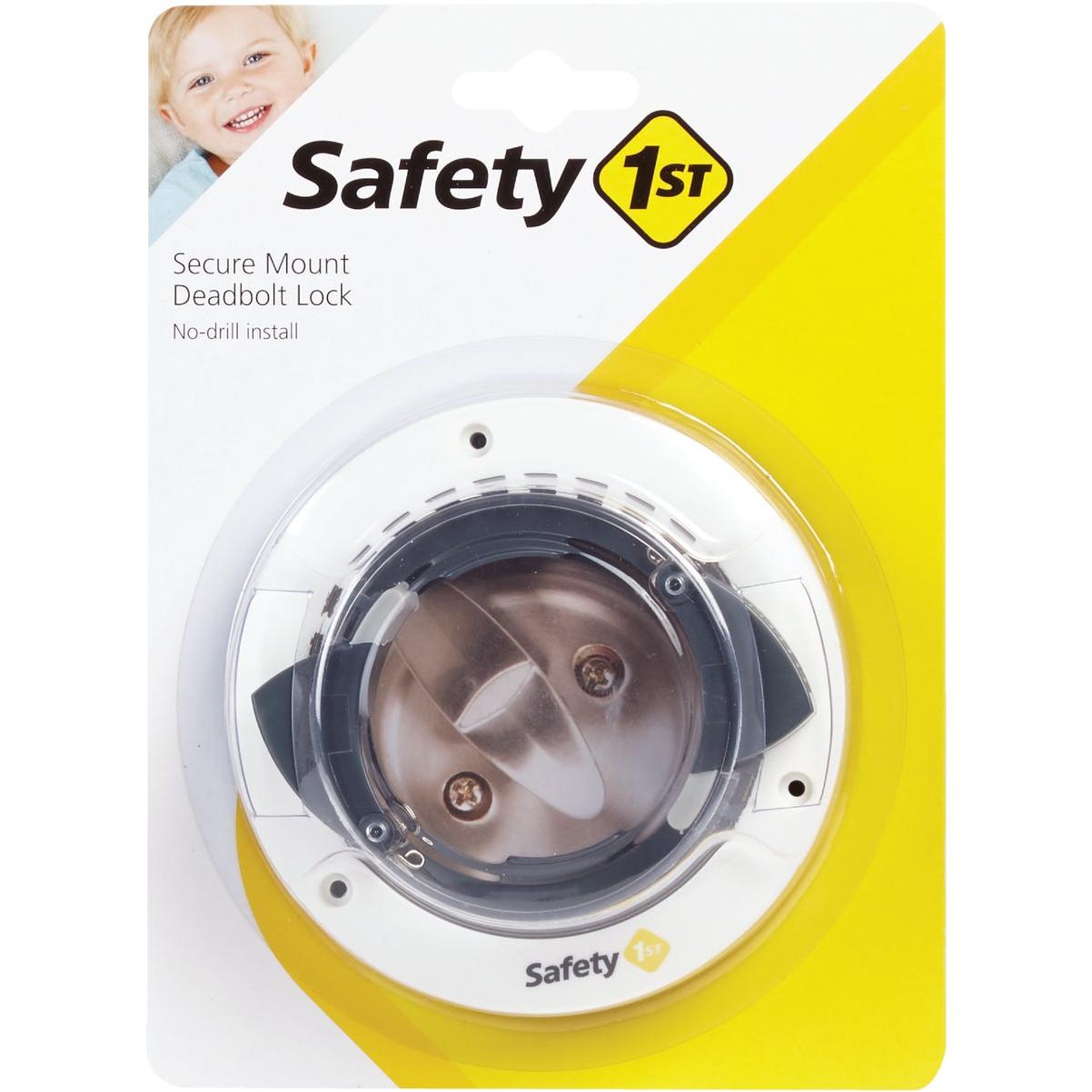 Safety 1st White Plastic Secure Mount Deadbolt Lock