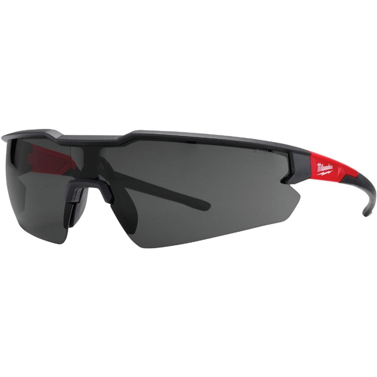 Milwaukee Red & Black Frame Safety Glasses with Tinted Anti-Scratch Lenses