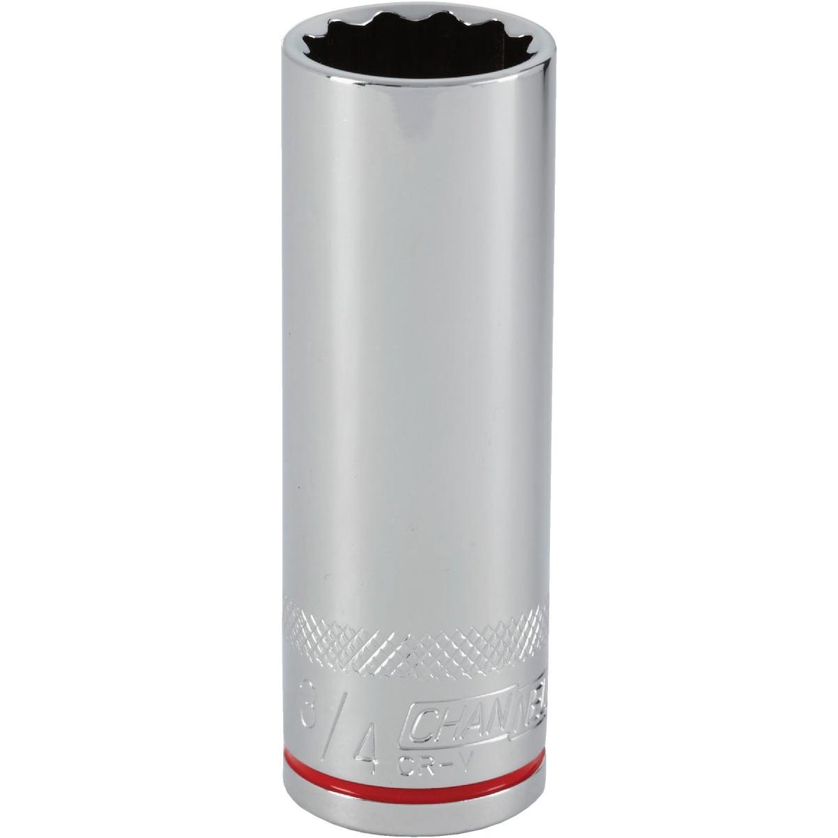 Channellock 1/2 In. Drive 3/4 In. 12-Point Deep Standard Socket