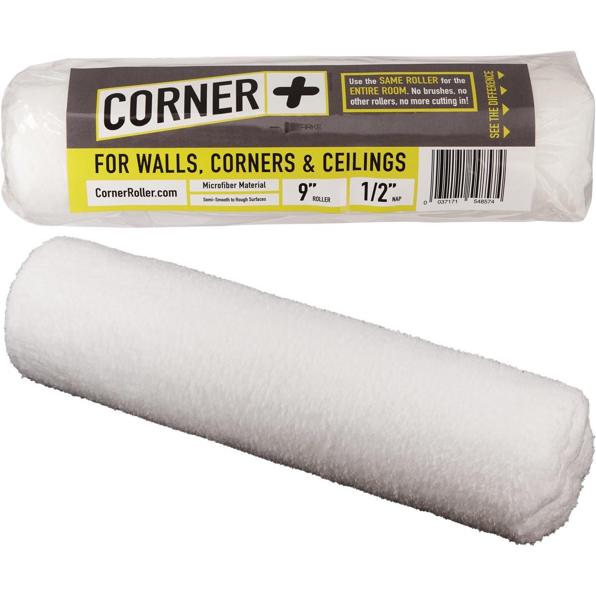 Corner Roller Microfiber Paint Roller Cover -  9 Inch x 1/2 Inch