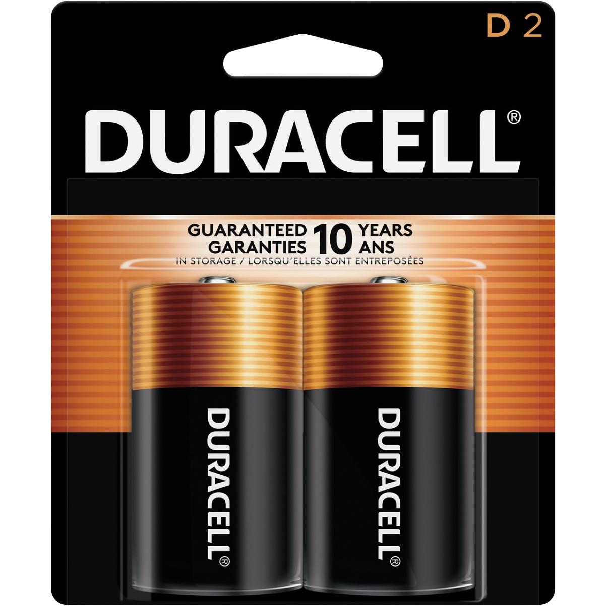 Duracell coppertop d alkaline battery 2 pack do it best barbados