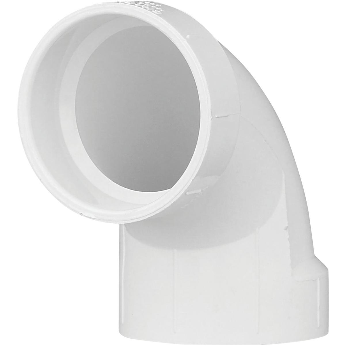 Charlotte pipe 2 in schedule 40 90 deg sanitary dwv pvc elbow 1 4