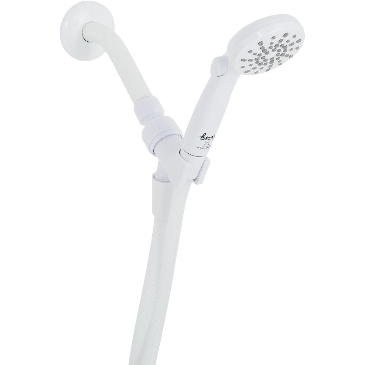 Home Impressions 2-Spray 1.8 GPM Handheld Shower Head, White