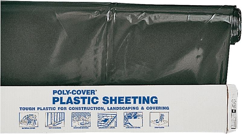 Warp 6X10-C Poly-Cover Plastic Sheets, 6mil, 10 x 100, Clear