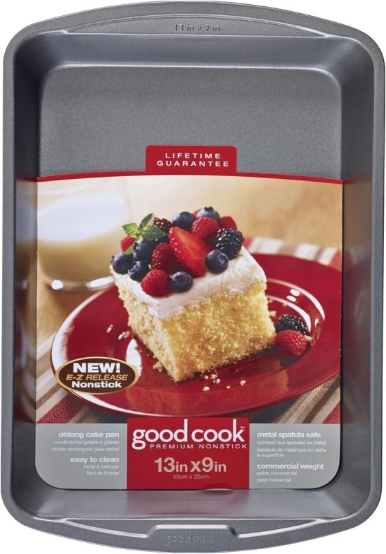 Good Cook Steel Non-Stick Rectangle Cake Pan