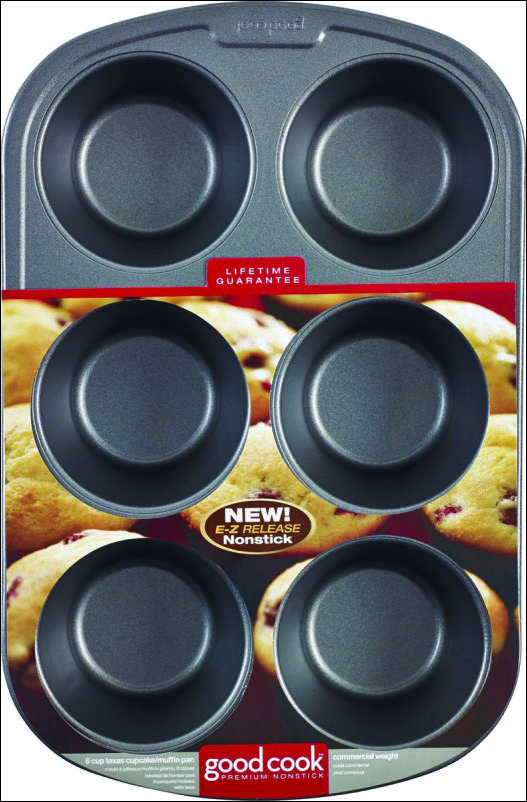 GoodCook 48-Cup Nonstick Steel Mini Cupcake and Muffin Pan, Gray