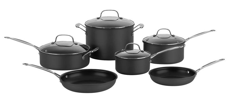 極細繊維クロス Cuisinart 64-10N Contour Hard Anodized 10-Piece Cookware Set 