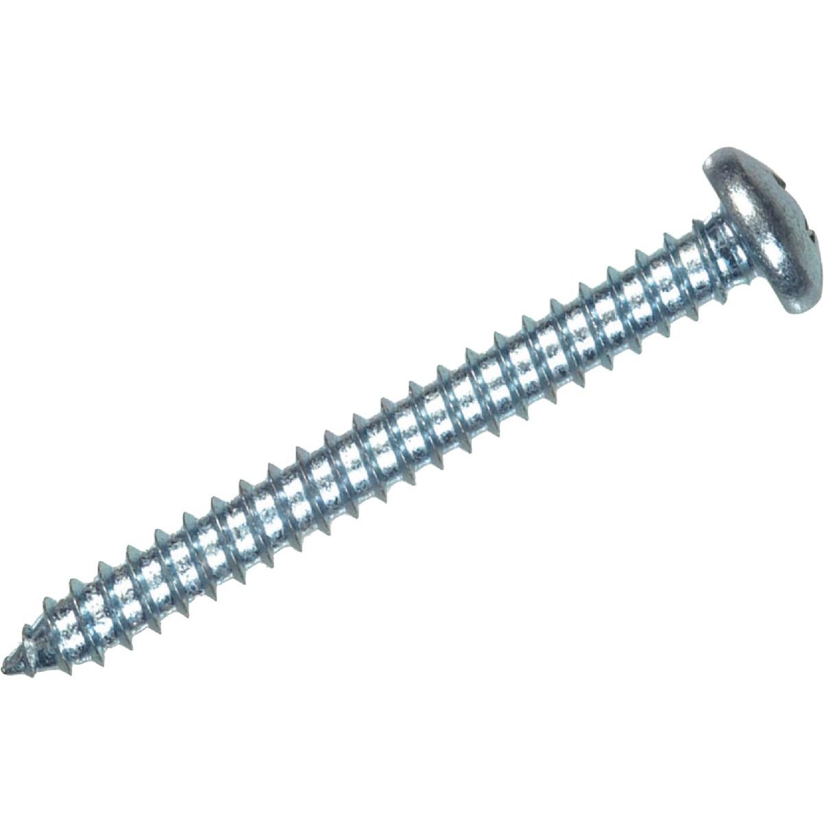 Hillman #14 x 2 In. Phillips Pan Head Zinc Sheet Metal Screw (3-Count)