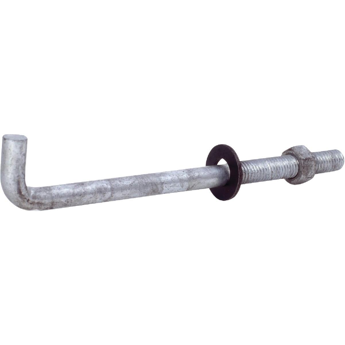 Grip-Rite 1/2 In. x 10 In. Bright Anchor Bolt with Round Washer (50-Count)