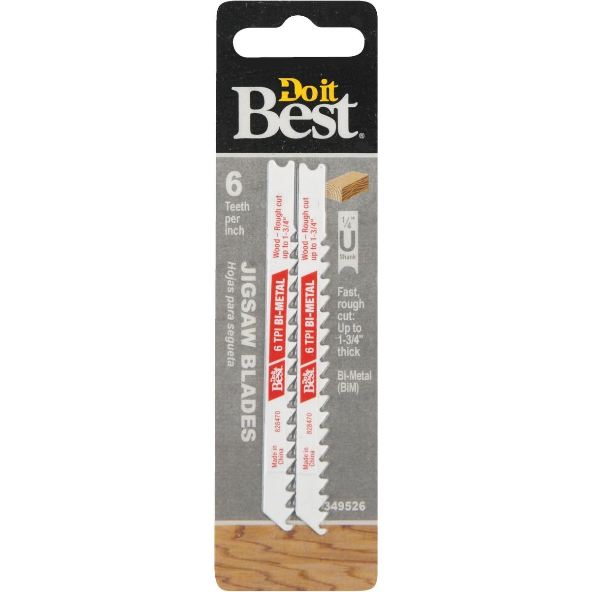 Do it Best U-Shank 3-5/8 In. 6 TPI Wood Cutting Jig Saw Blade (2-Pack)