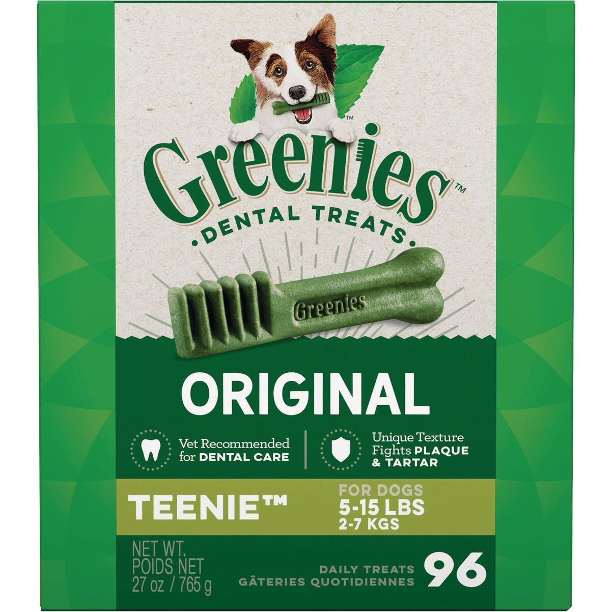 Greenies Teenie Toy Dog Original Flavor Dental Dog Treat (96-Pack)