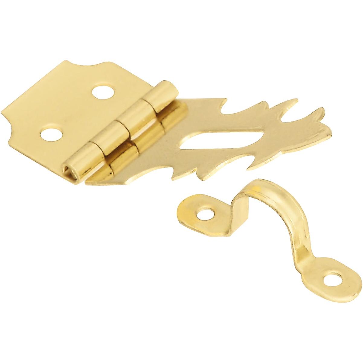National 5/8 In. x 1-7/8 In. Solid Brass 2-Hole Decorative Hasp