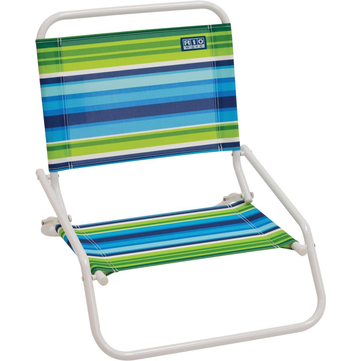 Rio Brands 1-Position Steel Folding Sand Chair