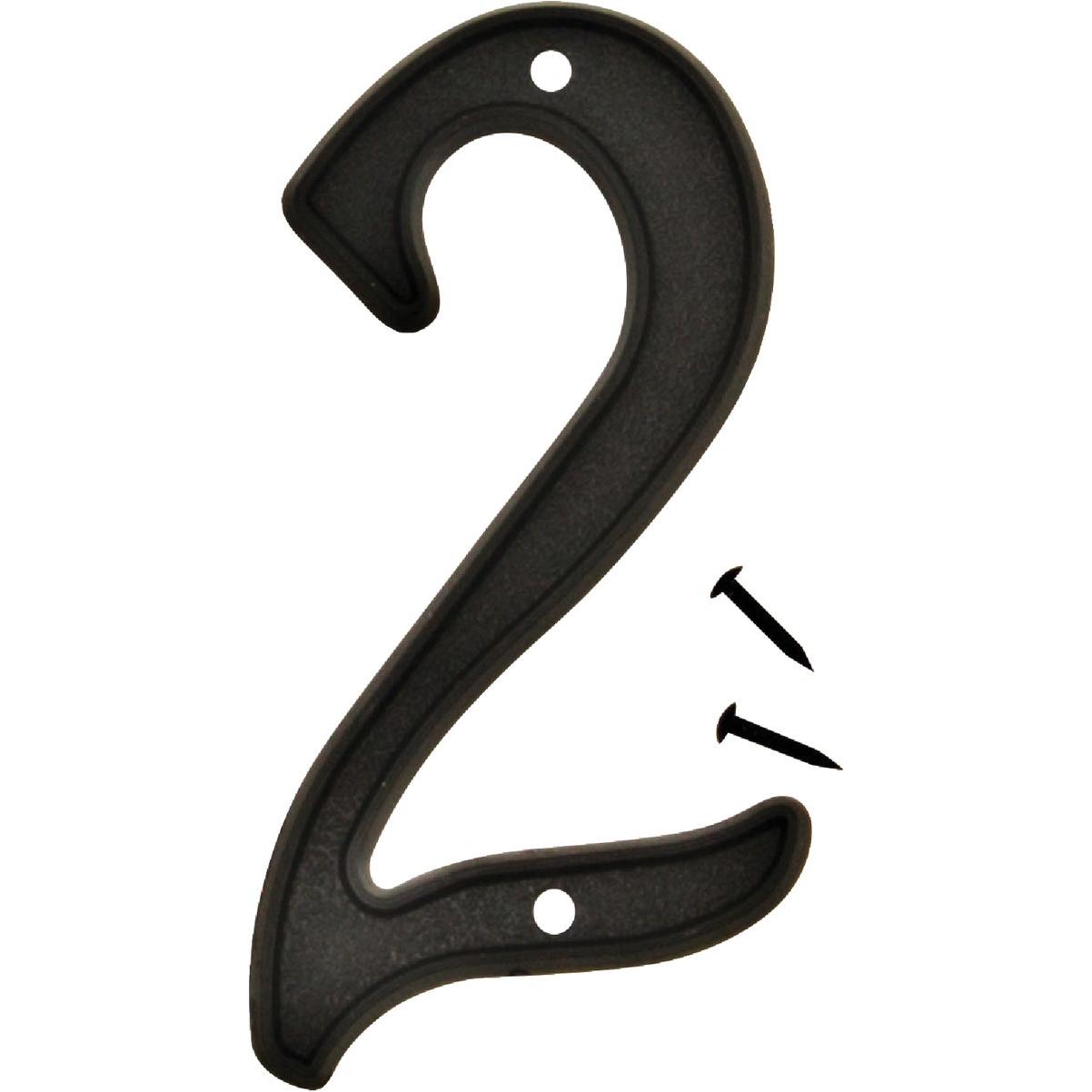 Hy-Ko 4 In. Black House Number Two