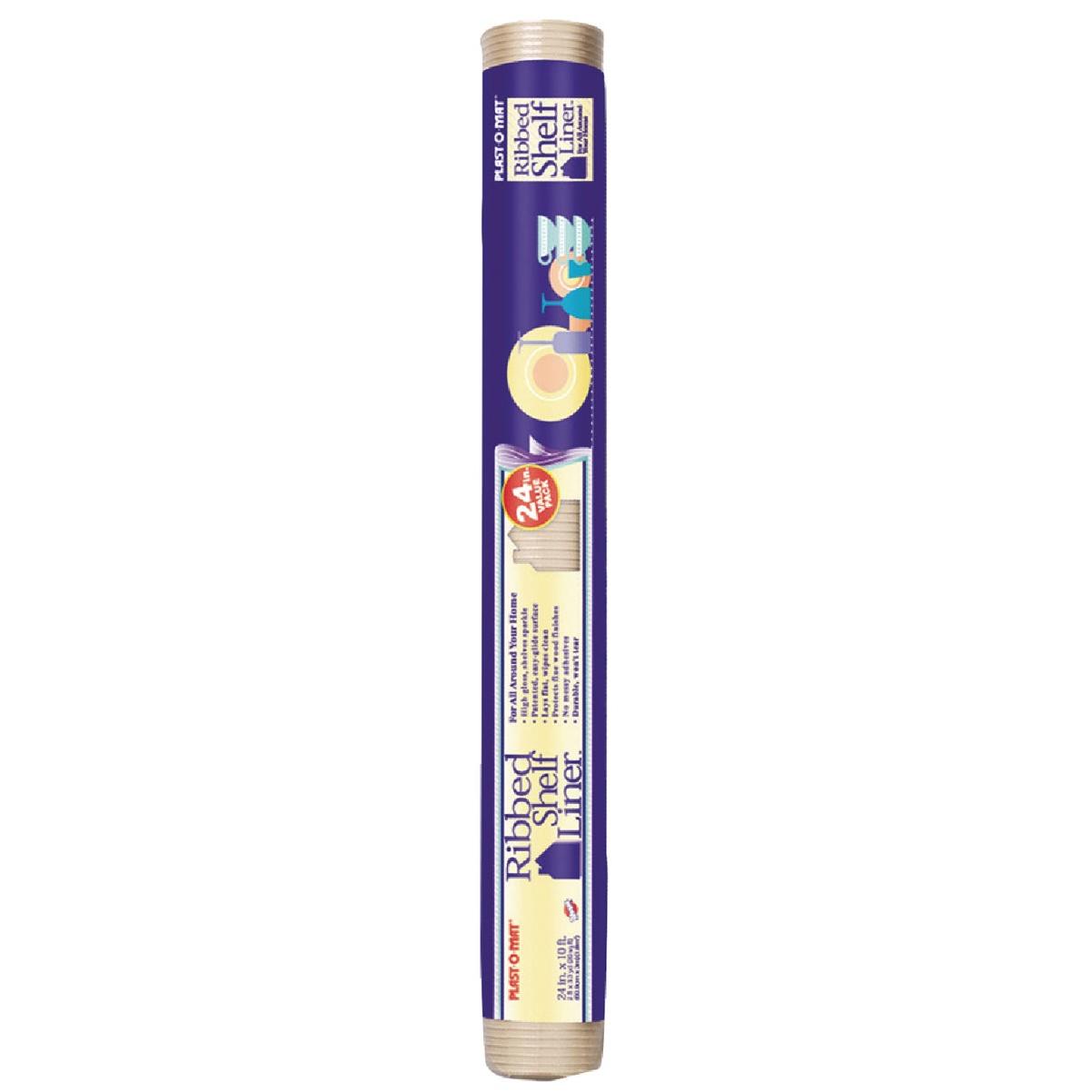 Warp's Plast-O-Mat 24 In. x 10 Ft. Clear Ribbed Non-Adhesive Shelf Liner