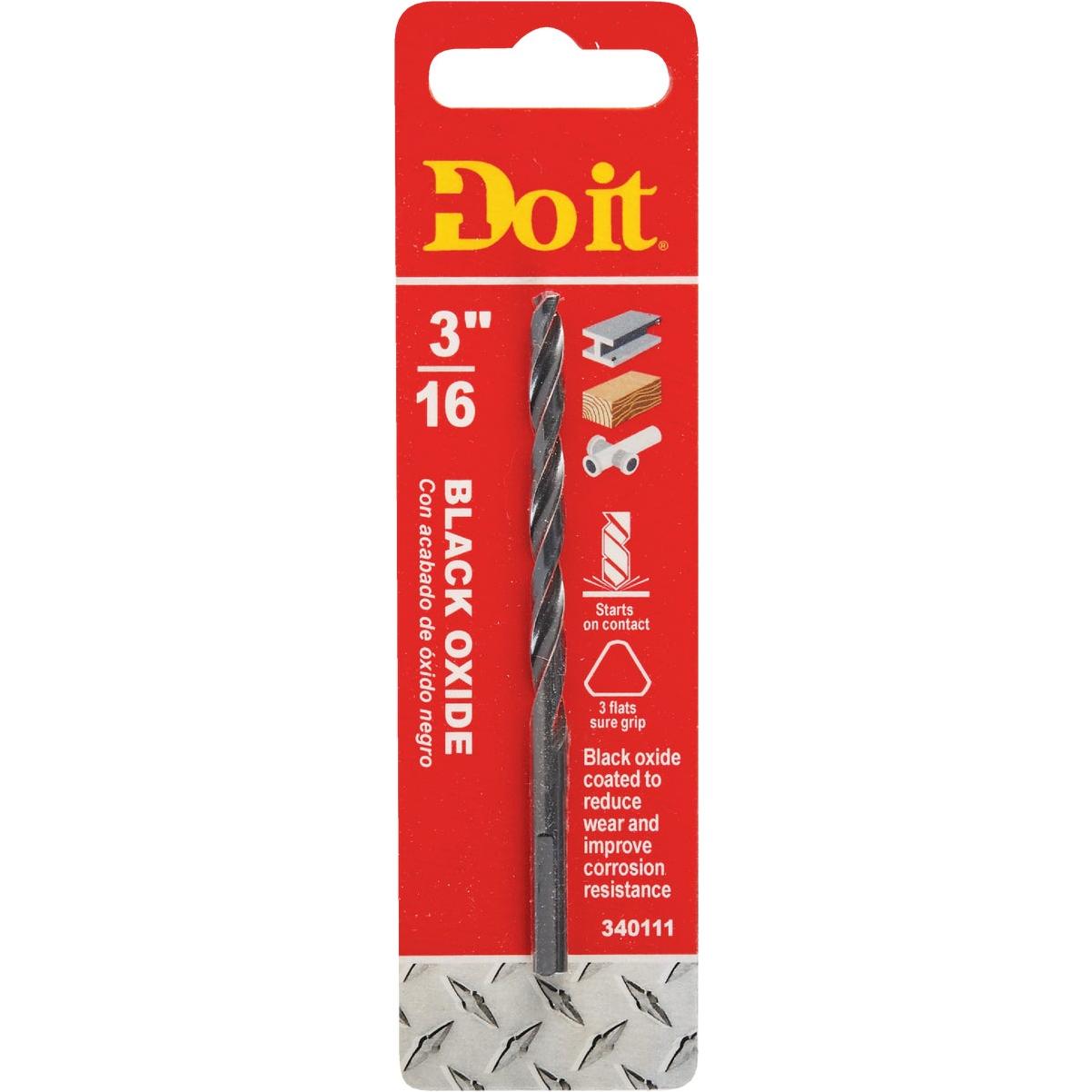 Do it Best 3/16 In. Black Oxide Drill Bit