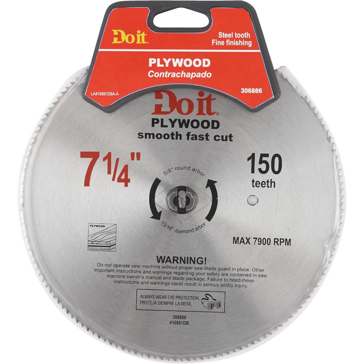 Do it Best 7-1/4 In. 150-Tooth Plywood Circular Saw Blade