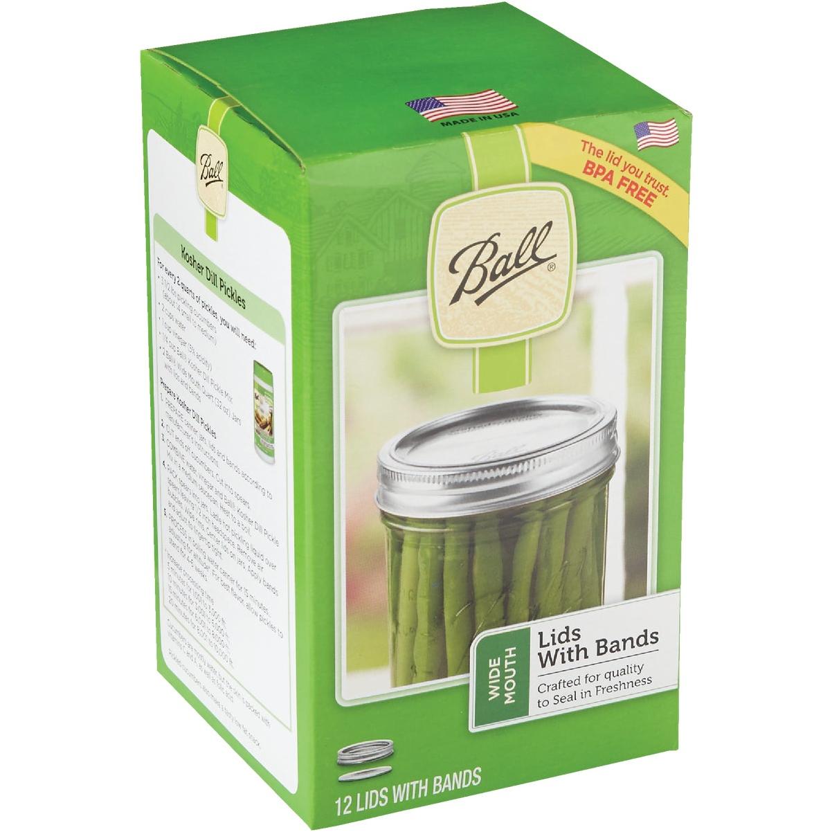 Ball Wide Mouth Dome Canning Lid with Band