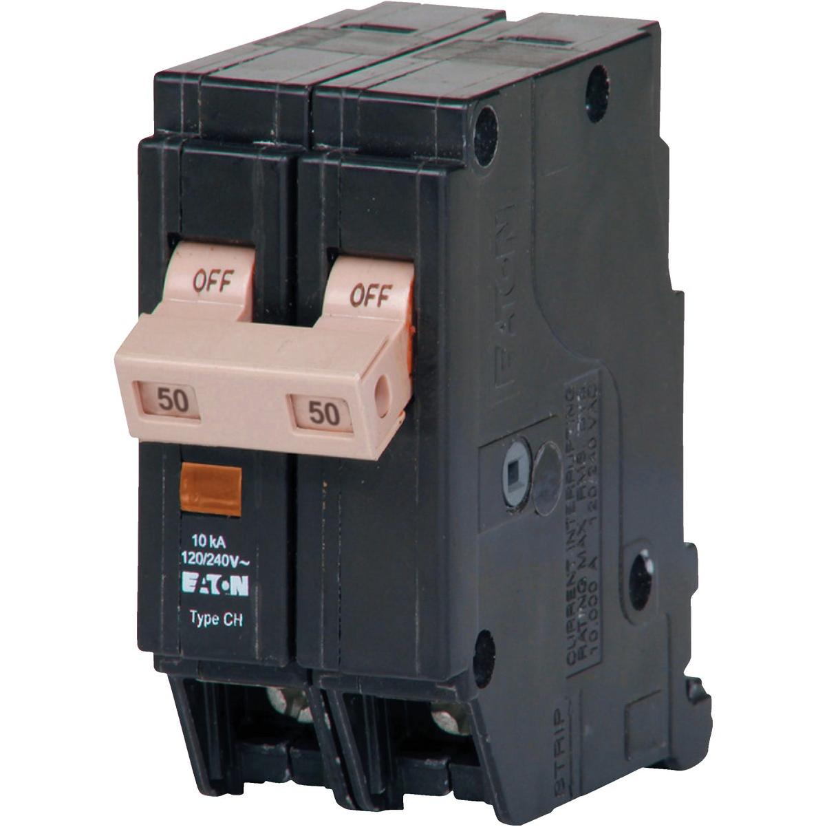 Eaton CHF 50A Double-Pole Standard Trip Circuit Breaker