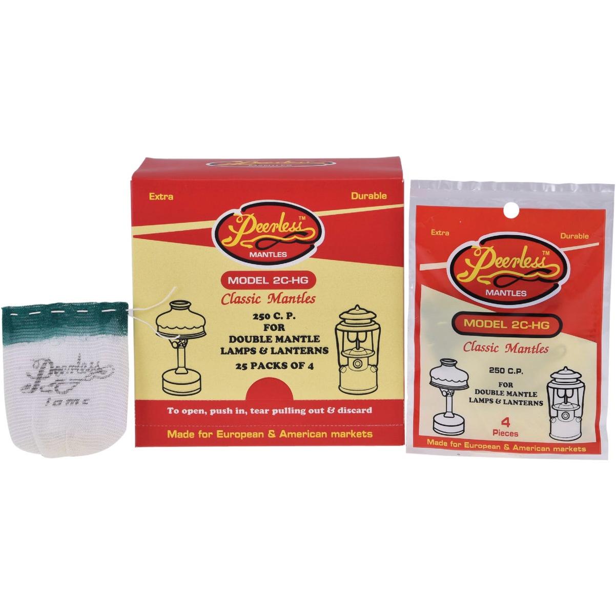 Peerless #21 Style Standard Tie Lantern Mantle (4-Pack)