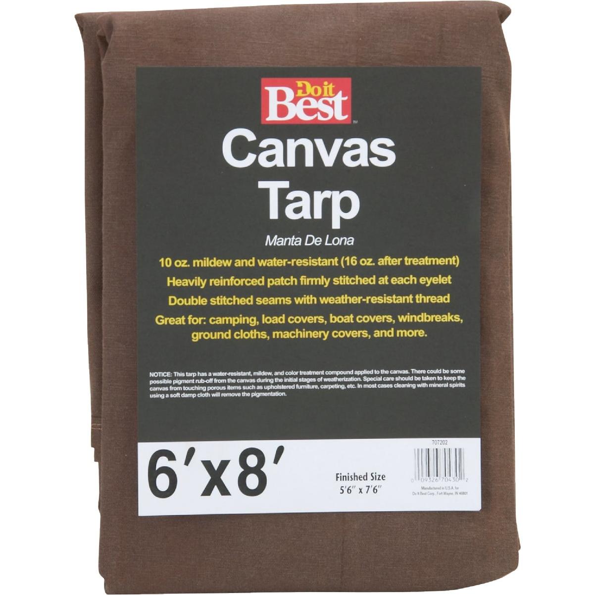 Do it Best 10 Oz. 6 Ft. x 8 Ft. Canvas Tarp