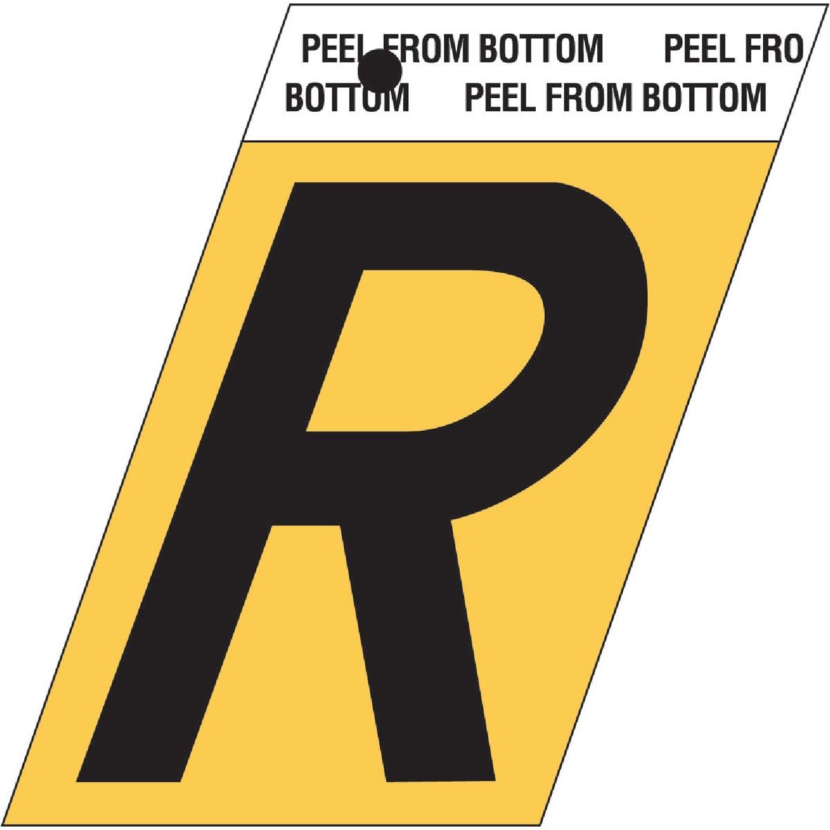 Hy-Ko Aluminum 1.5 In. Self-Adhesive Letter, R