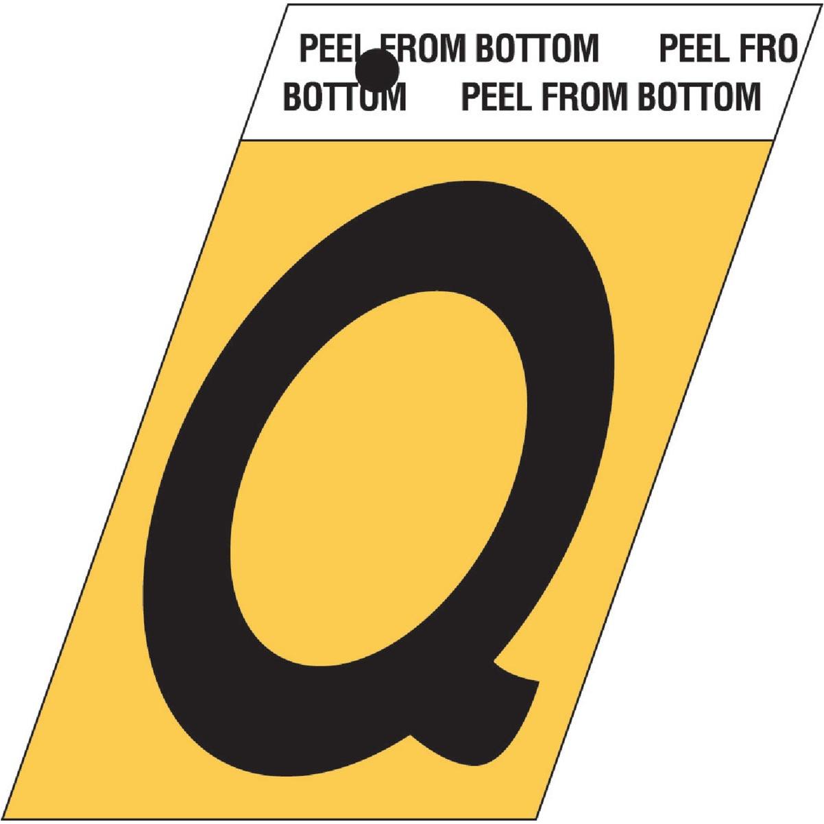 Hy-Ko Aluminum 1.5 In. Self-Adhesive Letter, Q