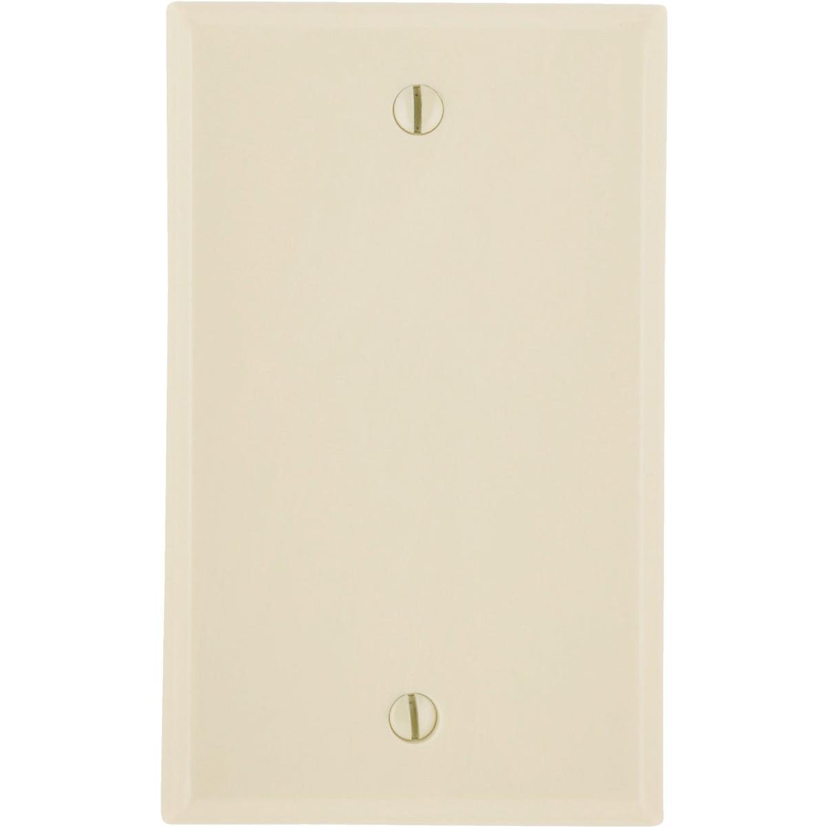 Leviton 1-Gang Standard Thermoset Blank Wall Plate, Ivory