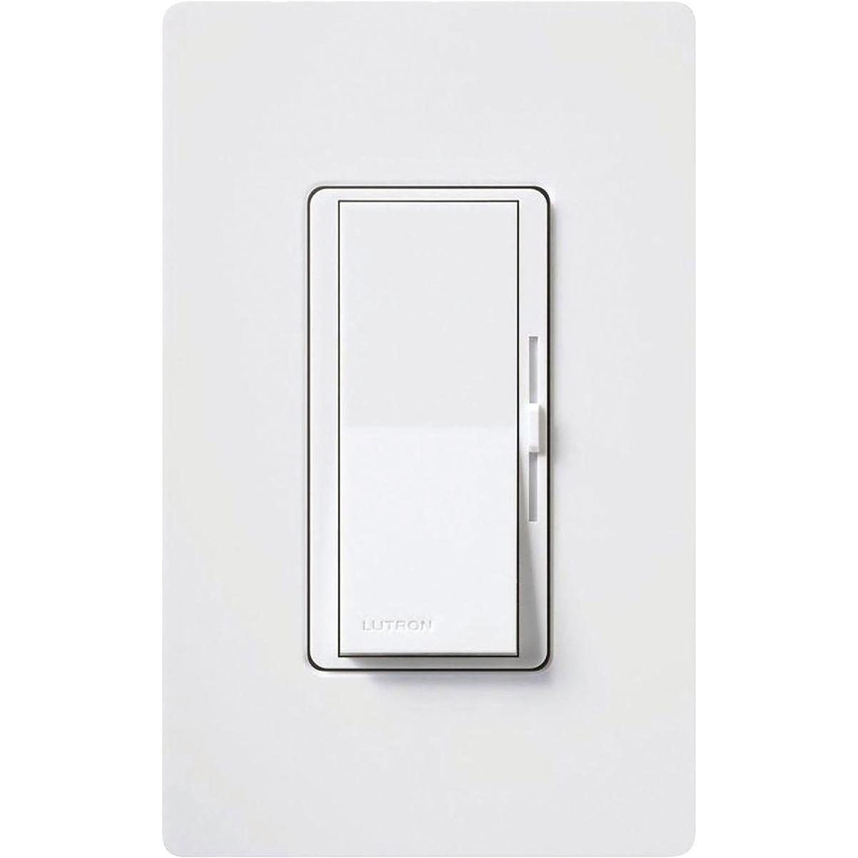 lutron divaincandescenthalogenledcflwhiteslidedimmerswitch