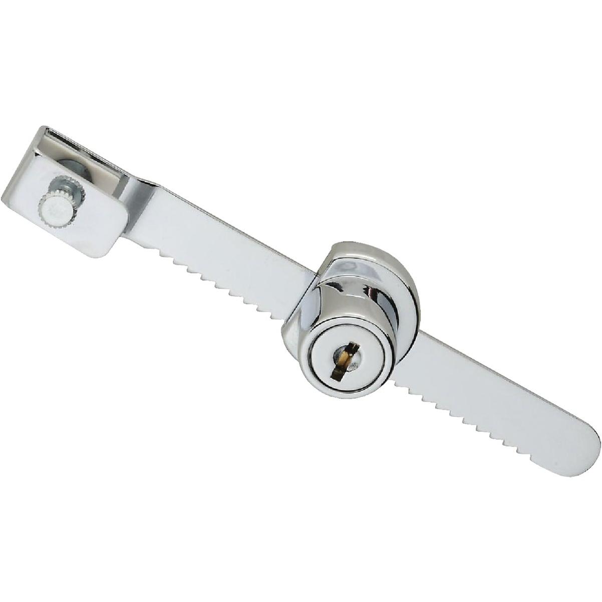 National 4-1/2 In. Chrome Keyed Showcase Lock - Keyed Different