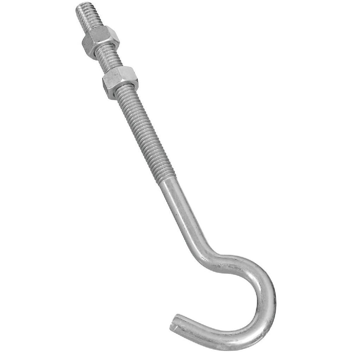 National Hardware 3/8 In. x 7 In. Zinc Hook Bolt