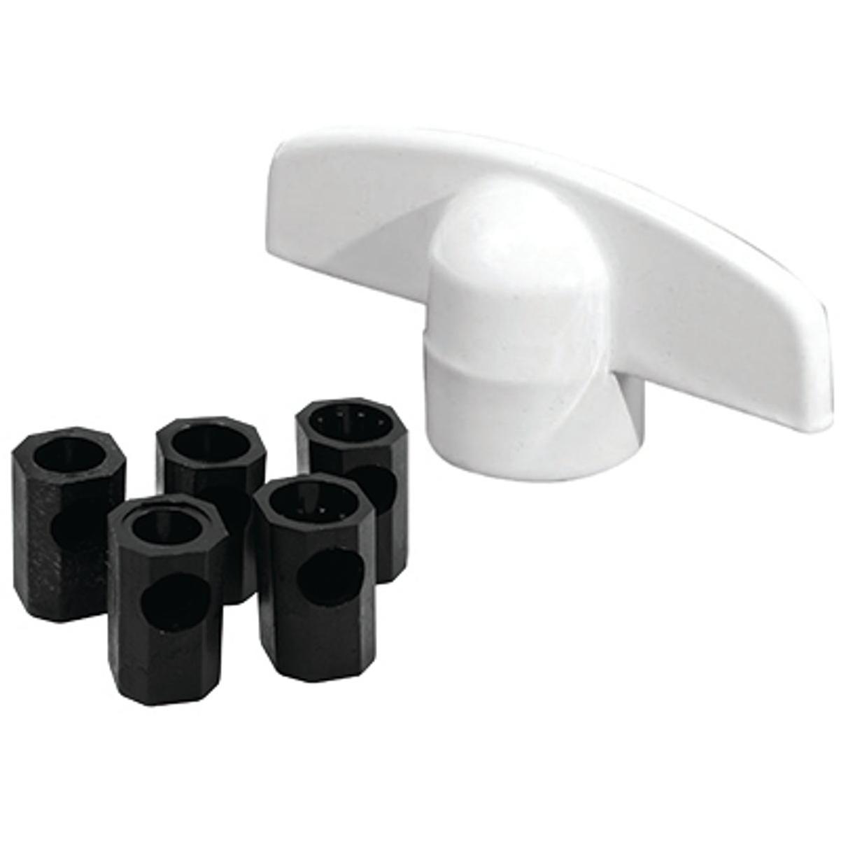 Prime-Line White Universal Casement Window T-Crank Opener (2 Count)