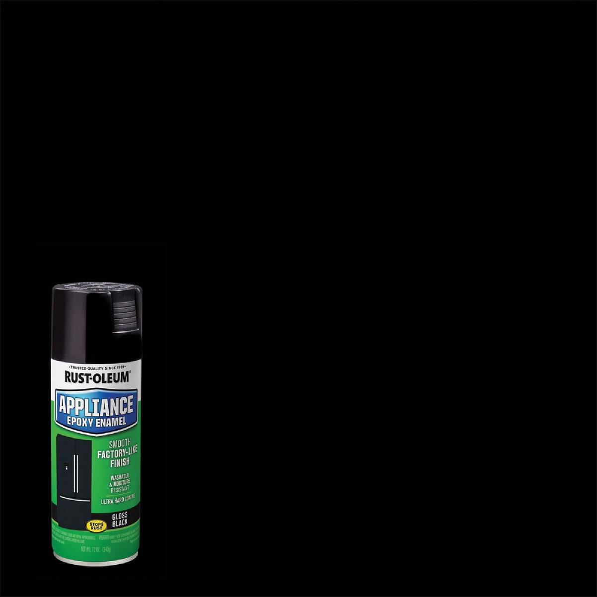 Rust-Oleum Gloss Black 12 Oz. Appliance Spray Paint
